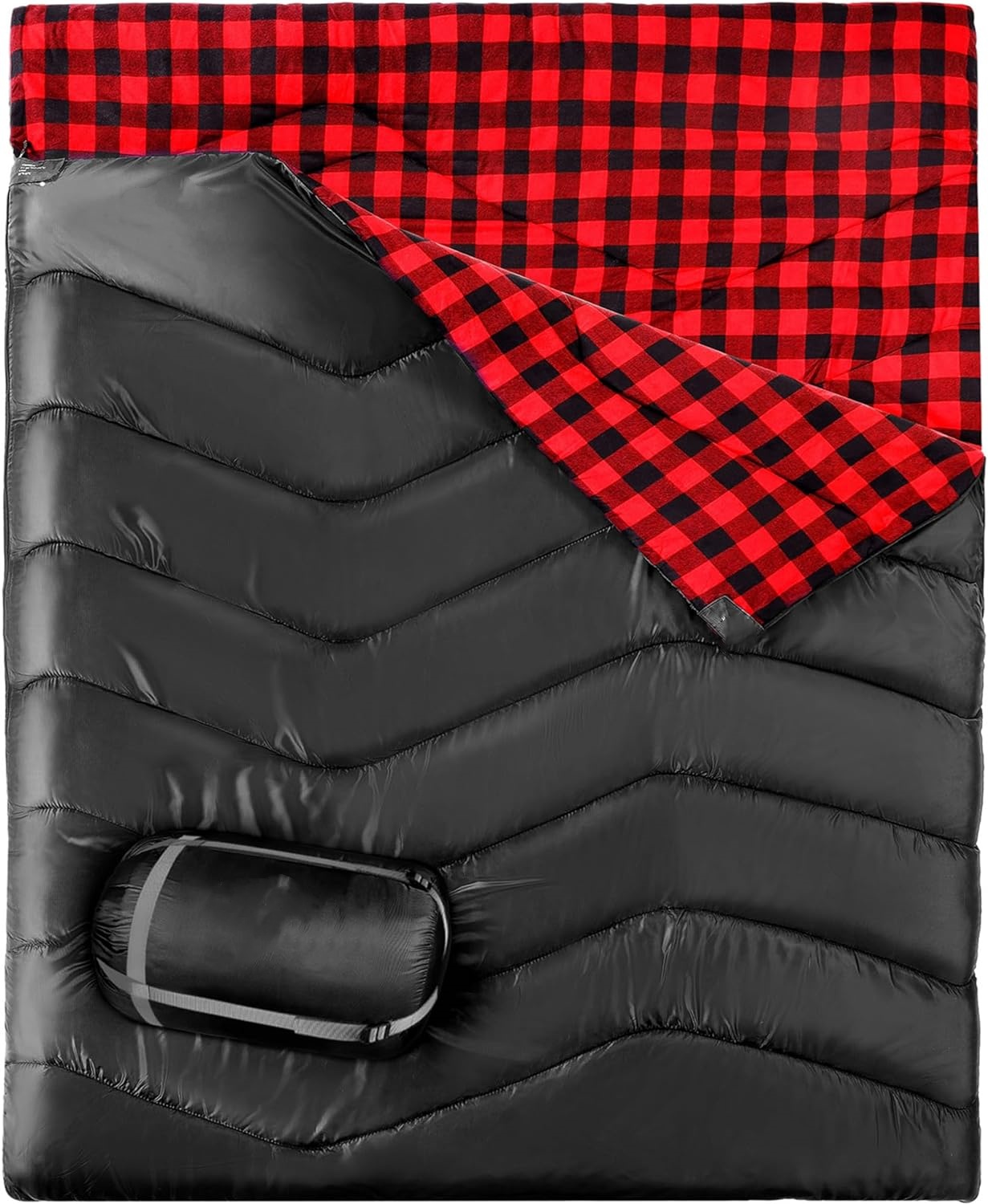Envelope double sleeping bag