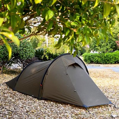 20D Nylon siliconed tunnel tent