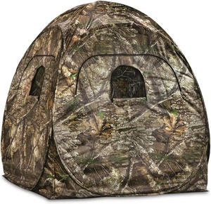 Deluxe 4 Panel Spring Steel 2 Person Deer and Turkey Pop Up Hunting Tents For Outdoor Blind Hunting